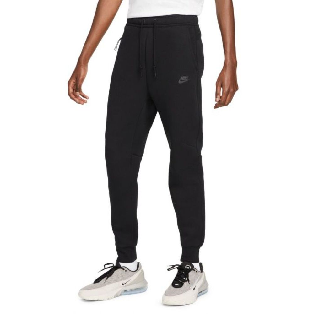 NIKE SPORTSWEAR TECH FLEECE JOGGERS BLACK. Size L - FB8002-010
